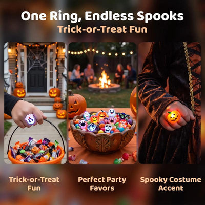 Zuzu™ Glow Pumpkin Rings