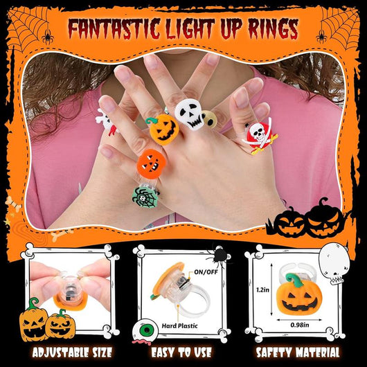 Zuzu™ Glow Pumpkin Rings